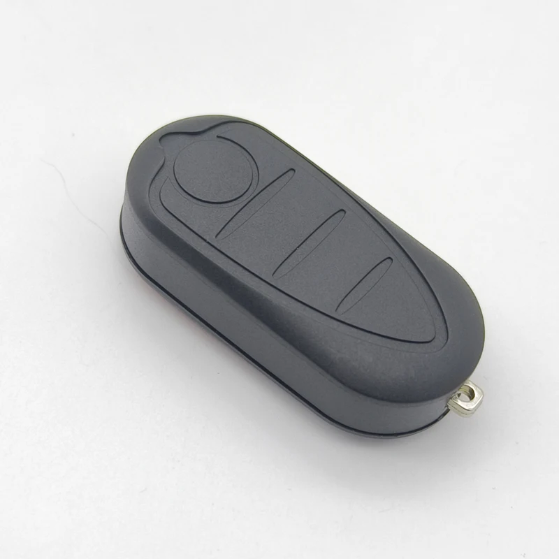 Cocolockey Flip Car Key Shell Colorful Silicone Pad for Alfa Romeo Mito Giulietta GTO 159 3Buttons Remote Fob Shell Red Pad 2PCS