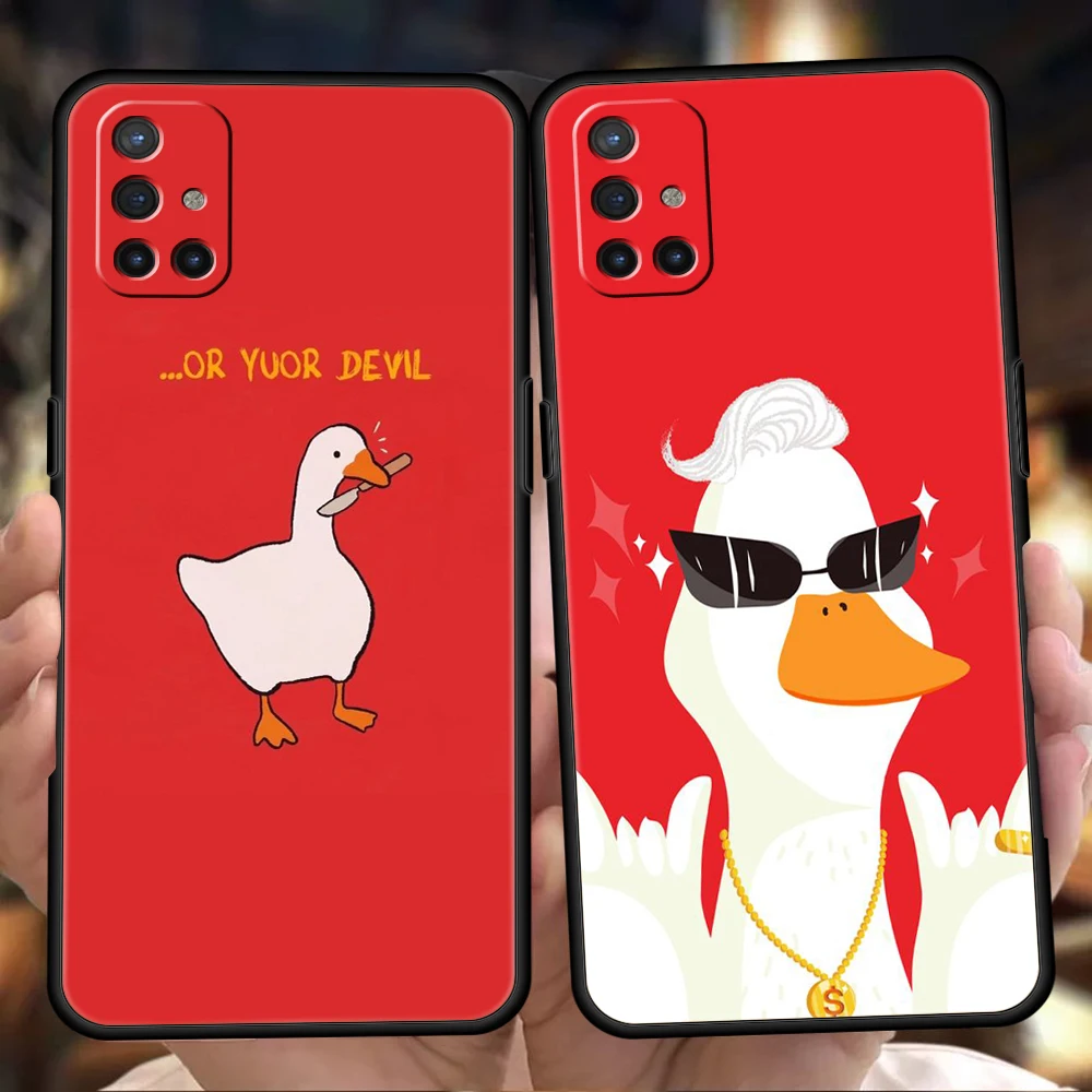 Cartoon Goose Game Silicone Case For Oneplus 10 Nord N100 N200 N10 2 CE Z 7 8 9 9RT 10R 9R 7T 8T Pro 5G Luxury Shockproof Shell