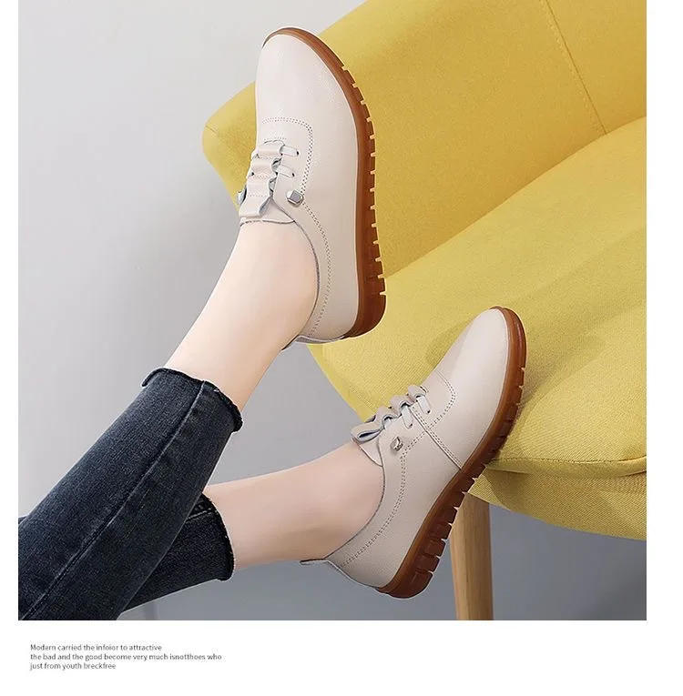 Bequeme und nicht ermüdende Sportschuhe für Damen in Weiß für Frühling und Herbst, Reise- und Freizeitschuhe mit weicher Sohle für Frauen. – Detail 10