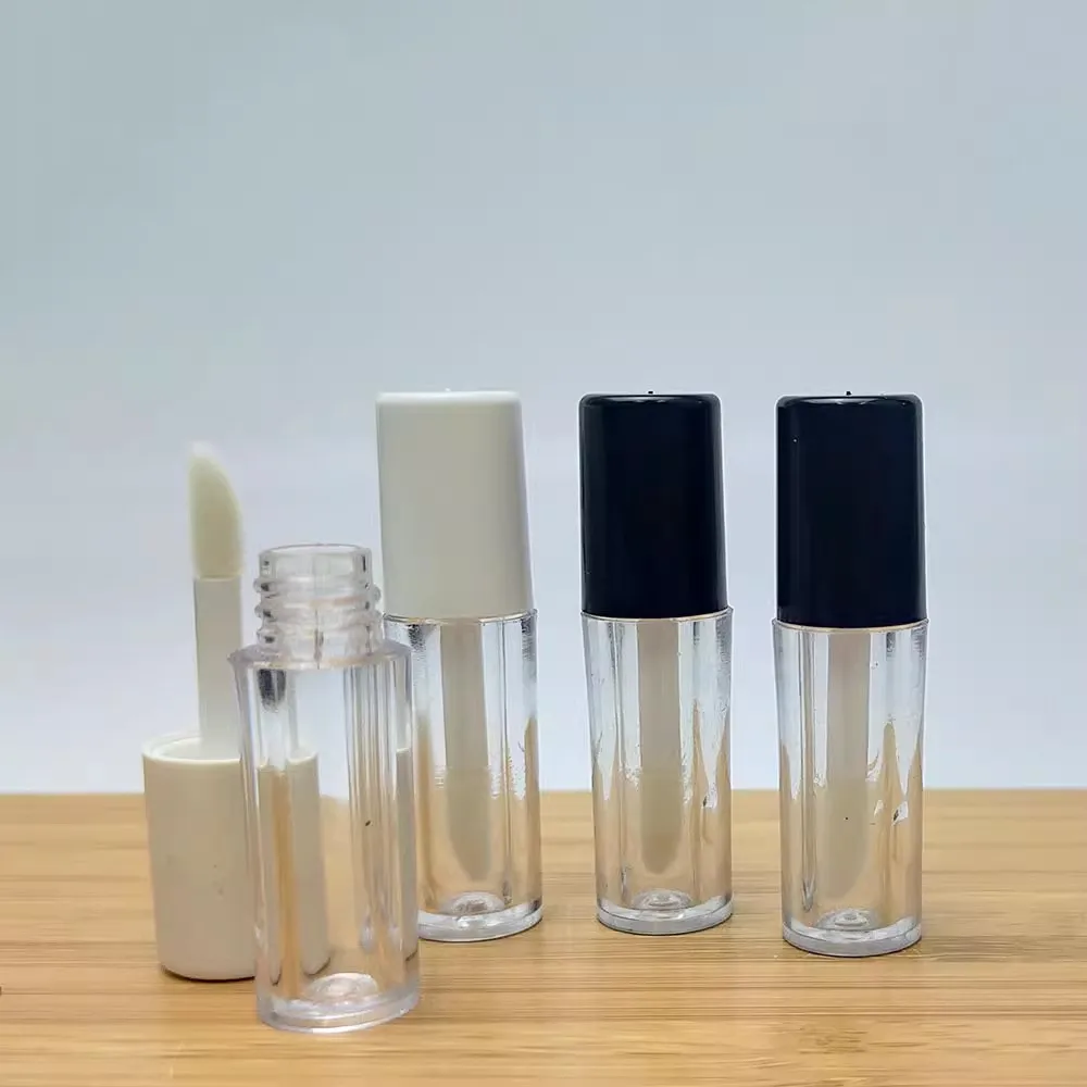 3Ml Lege Lipgloss Buis, Diy Plastic Elegante Vloeibare Lipstick Container, Ronde Lipgloss Lippenbalsem Fles