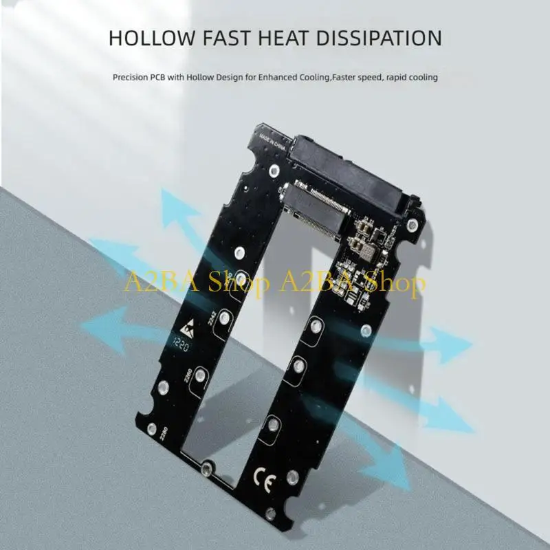 A2BA 6Gbps M.2 B Drive Board to Standard Link for Desktop Storage Work