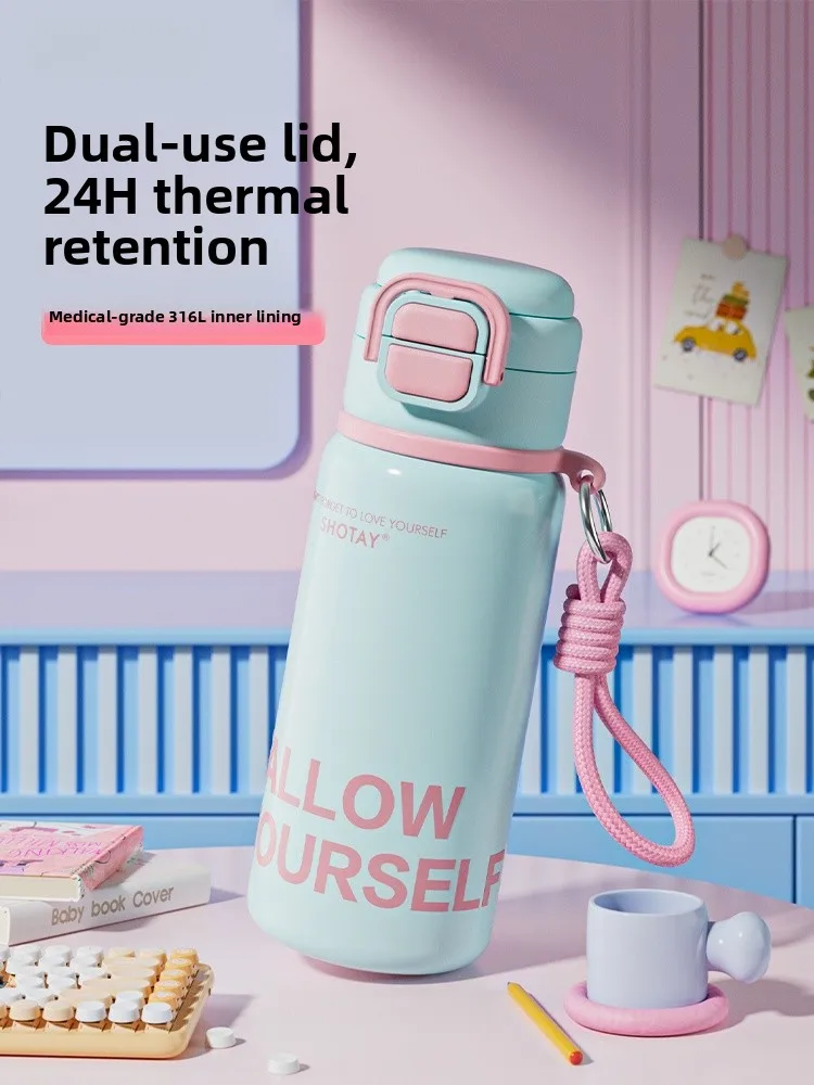 

Children's Double Drink St Thermos Stainl Steel Water Bottle Portable Insulated Cup for School Boys And Girls New 2025 ...