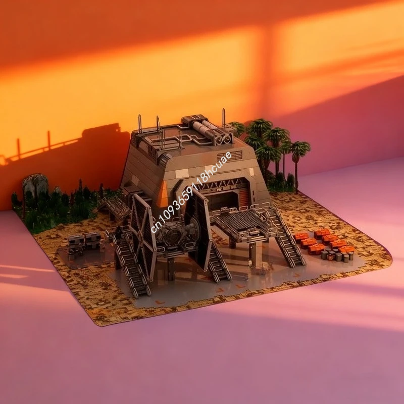 6991 stücke MOC SW Gepanzerte Bunker Scarif Landung Modell Gebäude Weihnachten Geschenke Blöcke Architektur Spielzeug Kreative Idee Ziegel Kinder