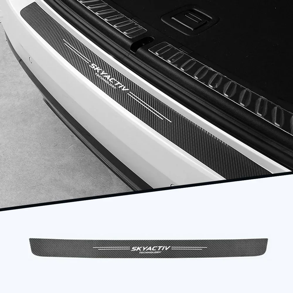 1pc Car Trunk Tail Door Decorative Protective Stickers for Mazda SKYACTIV 2 3 MS 6 CX5 MX5 CX30 CX9 Miata Atenza RX8 Accessories