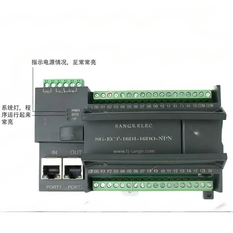 EtherCAT Integrated Remote IO Module PLC Expansion Module Core Board 32 Channel Data Acquisition Digital Quantity
