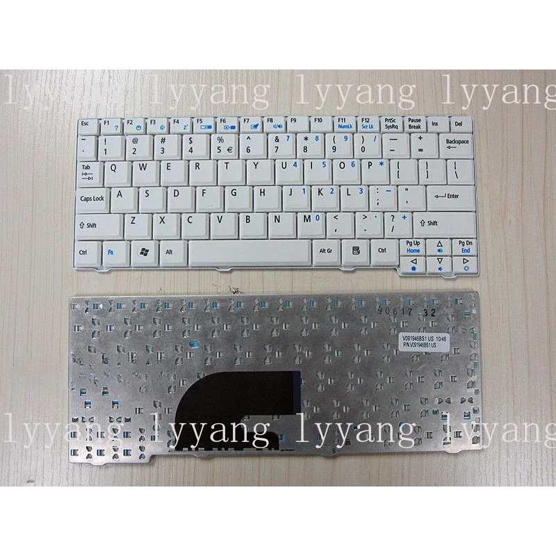 Teclado blanco para Acer Aspire One A110 A150 D150 D250 ZA8 ZG8 ZG5 Series US