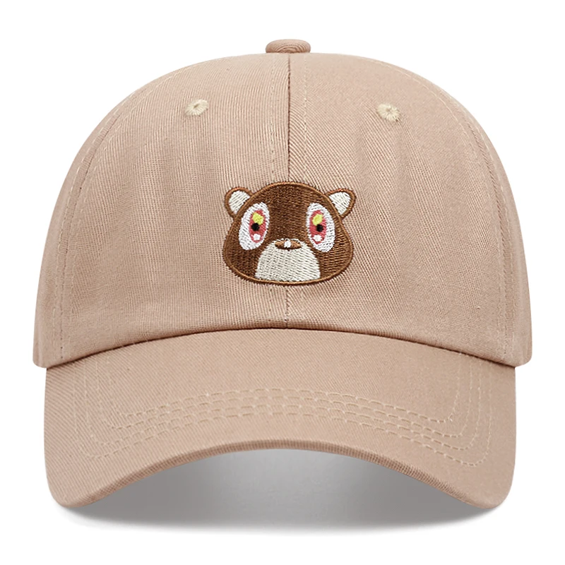 kanye west bear embroidery men women dad hat baseball caps Shade hat