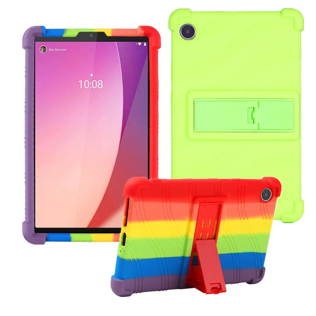 Cornors Silicon Cover Case with Kickstand For Lenovo Tab M8 4th Gen 2022 8.0