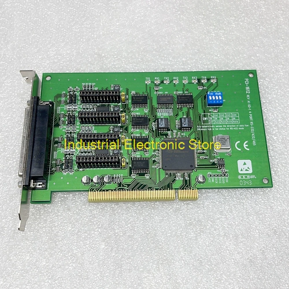 4 PORT RS-232/422/485 Data Capture Card For Advantech PCI-1612 REV A1 02-1/02-2/02-5