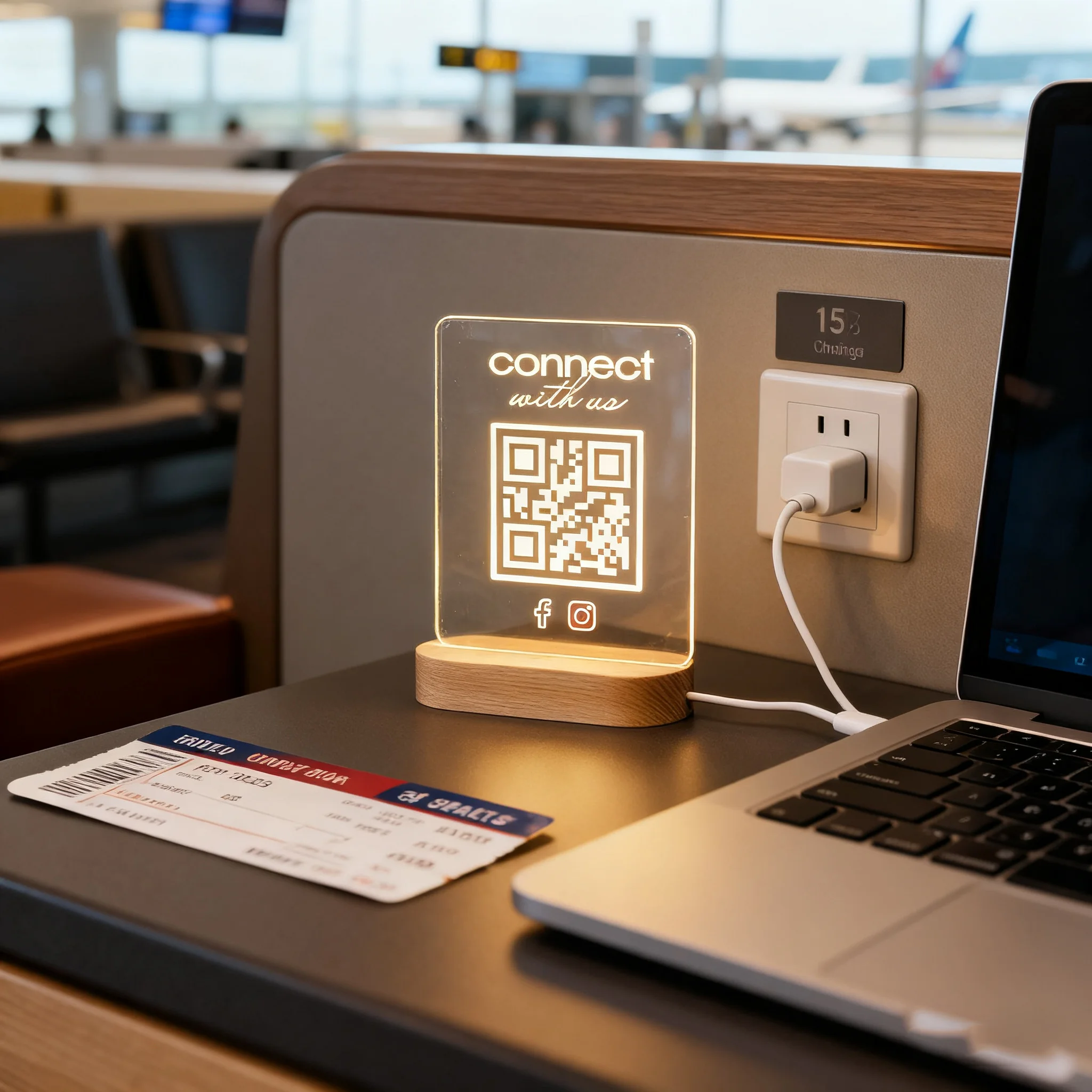 Customizable LED QR Code Night Lamp with Remote Control 7 Color Change Acrylic Engraved Personalized Light up Sign Ideal Gift