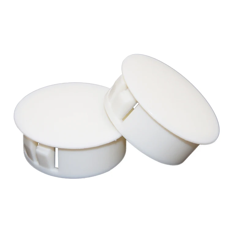 10/50/100 Pcs White Plastic Hole Plug 5-75mm Nylon Hole Cover HP-22 SKT-25 Round Plugs Plug For Furniture Hole Cap