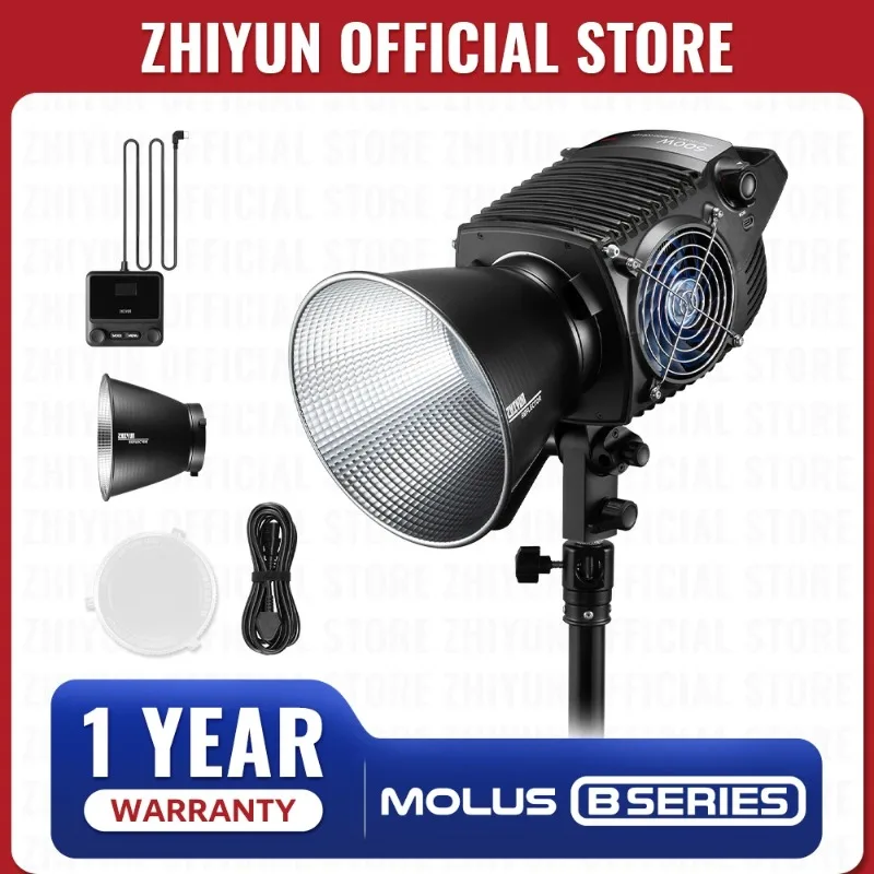 ZHIYUN Official MOLUS B Series Bi-Color COB Light Video Lights Bluetooth Control Photography Lighting B100 B200 B300 B500