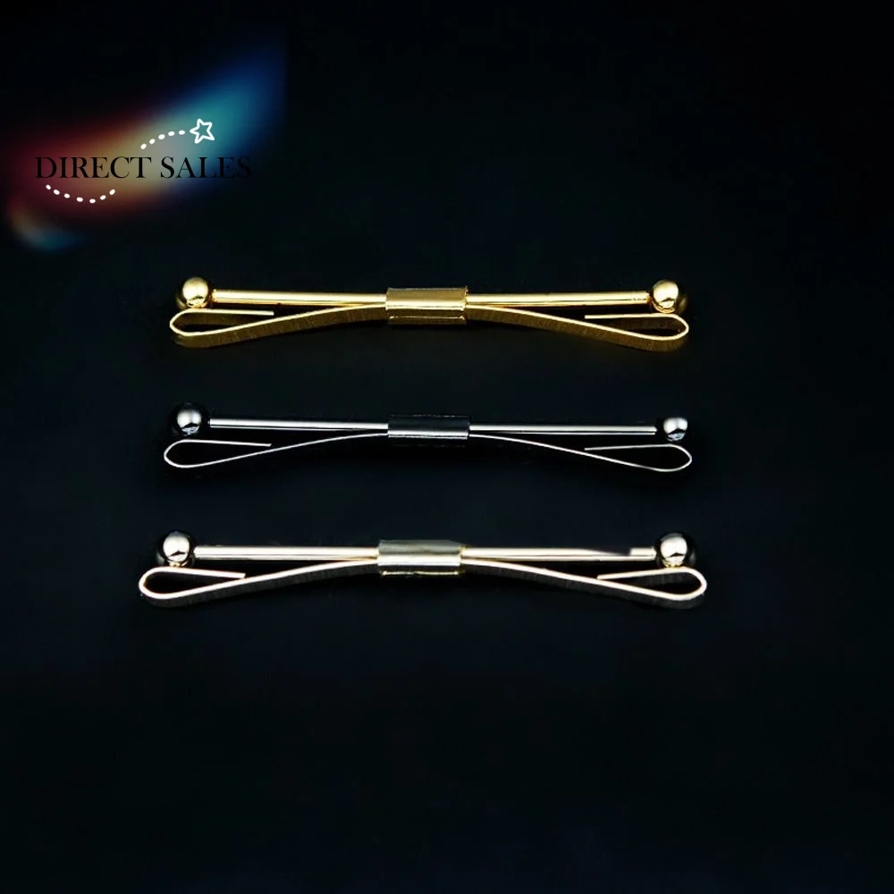 Prevent Exposure Cross Pendent Non-injury Clothing Tassel Neckwear Accessories Women Collar Bar Tie Clip Men Collar Clip