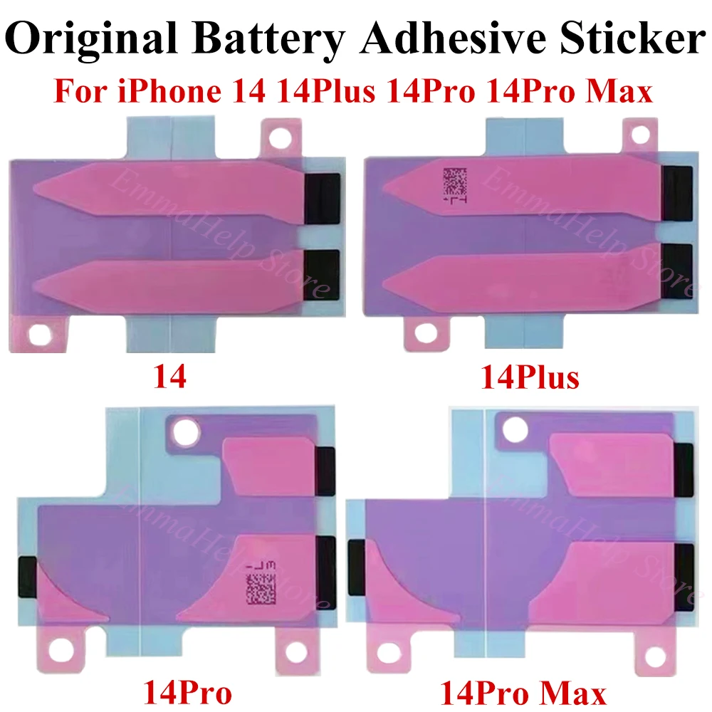 3pcs Battery Adhesive Sticker For iPhone 11 12 13 Promax 12mini 14 Pro 14Plus SE2020 X XS 6 6S 7 8 Plus Battery Glue Tape Strip