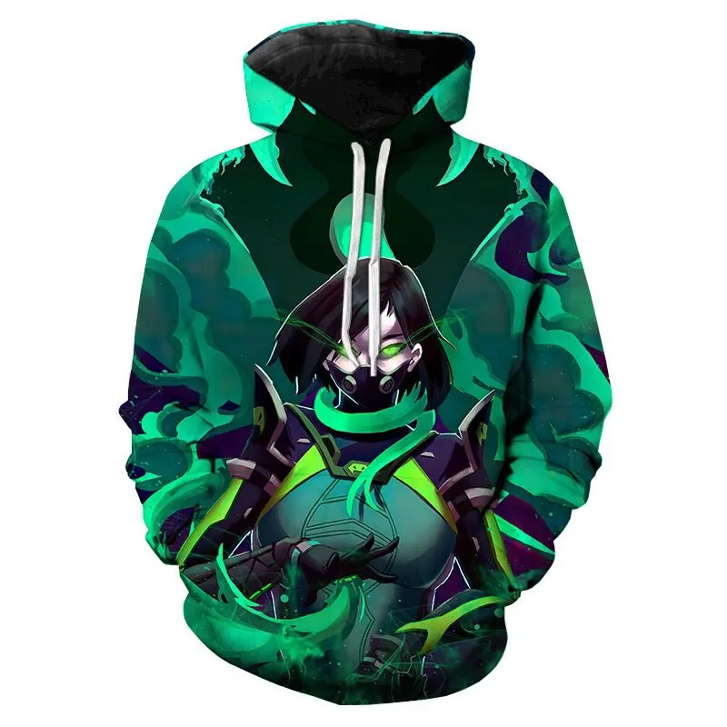 Hot Game Valorant Graphic 3D Printing Hoodies For Men Casual Large Size Pullovers Sweatshirt Men Women's Hoodie Sudaderas Tops