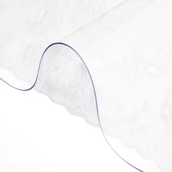 SucceBuy 1.5-2mm PVC桌布 透明桌面保護套 塑膠軟玻璃防水防油餐桌布 8 最佳銷售 封面桌 - №1