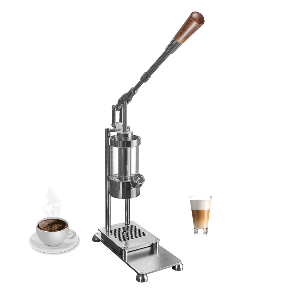 Multifunctional 58mm Detachable Manual 304 Stainless Steel Espresso Coffee Maker Portable Hand Press Coffee Machine