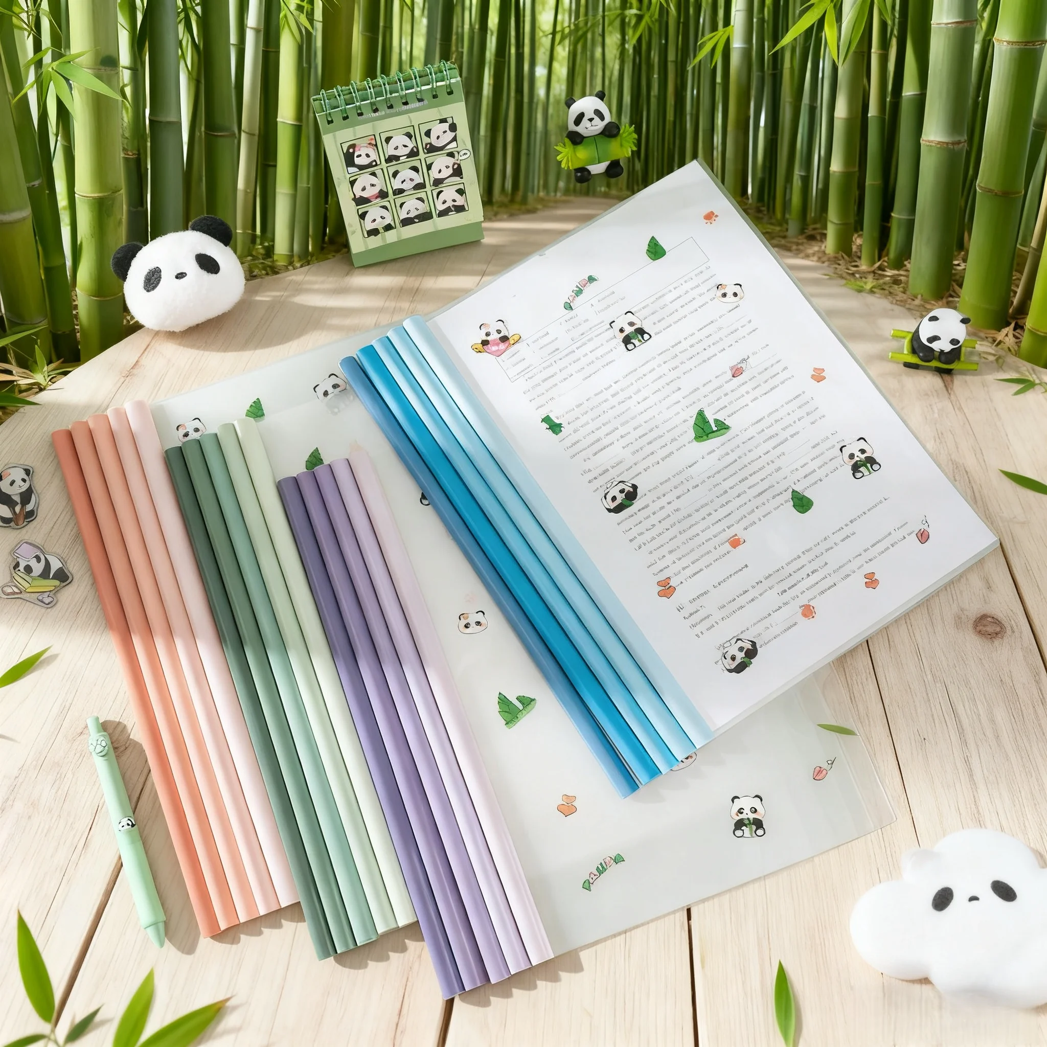 

10-Piece Set of A4 Lever Arch File Folders, Document Folders, Transparent Thickened Resume Lever Arch Files with Water Drop Design