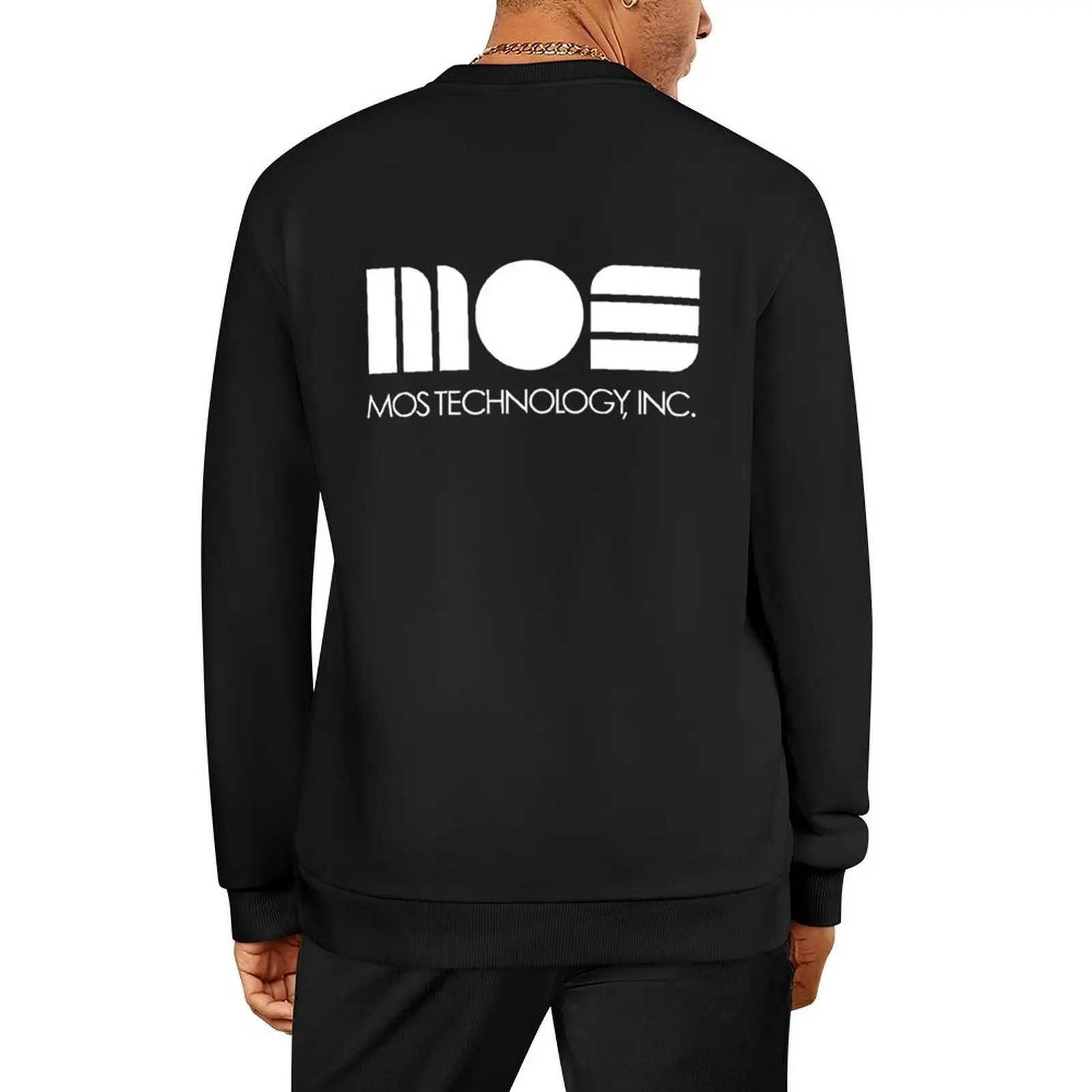 

Mos technology, inc white logo essential t shirt Pullover korean autumn clothes men's sweat-shirt men wear blouse men sweatshirt