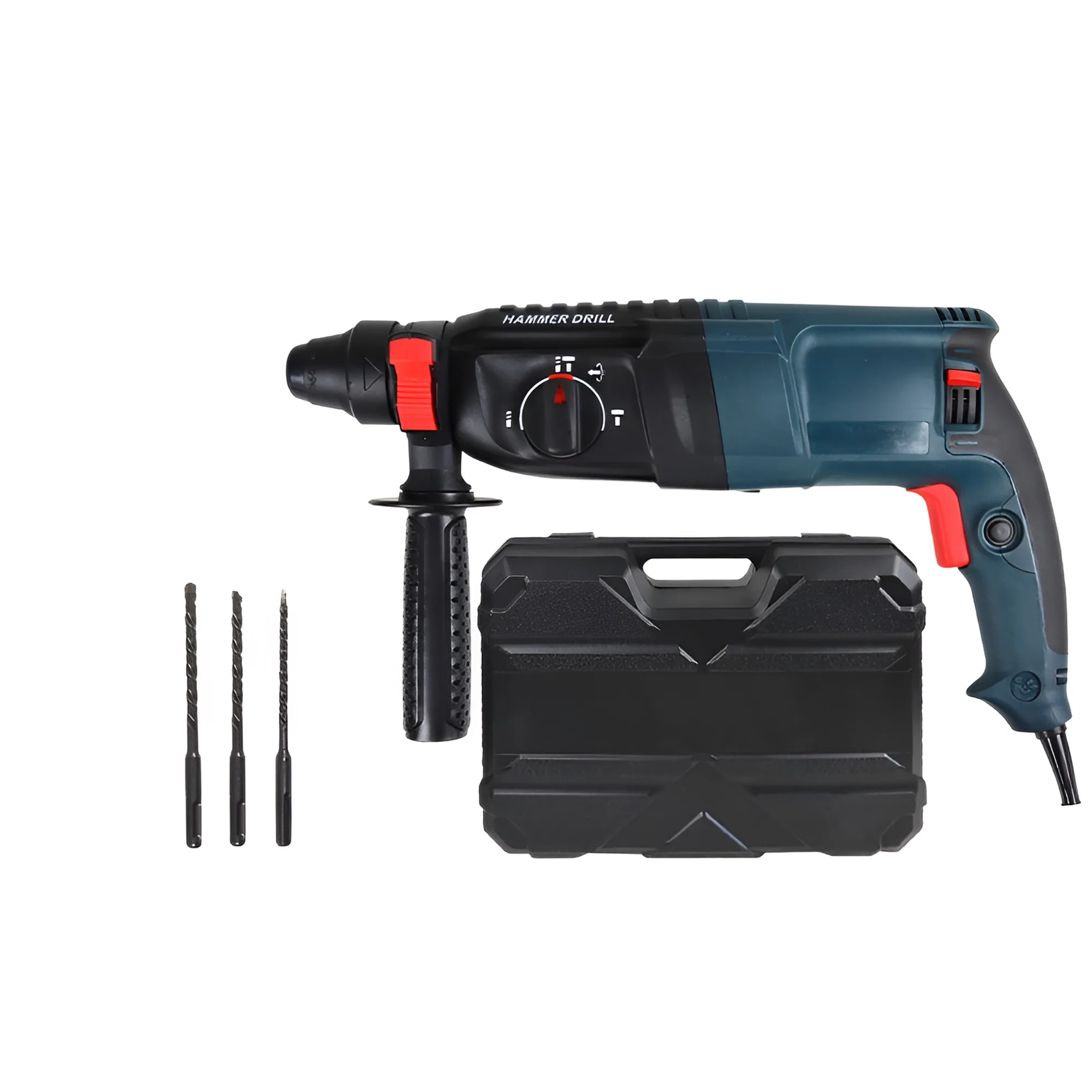 

26mm Lightweight Electric Hammer - 3-in-1 Rotary Hammer Drill With Concrete Chisel, 220V Plug-in Power