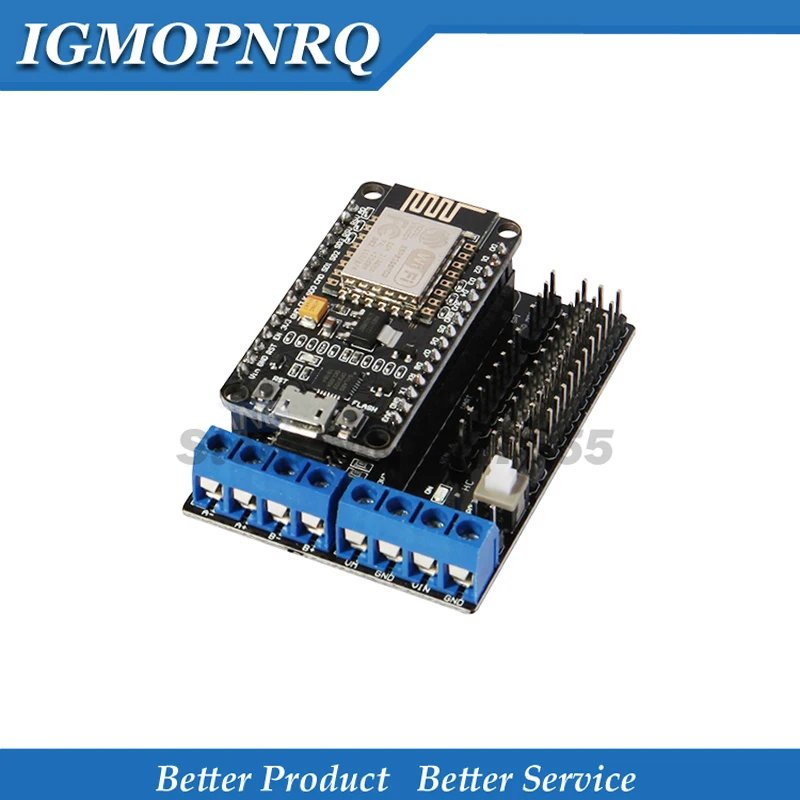 Wode MCU zestaw rozwojowy V3 CP2102 NodeMCU + osłona silnika Wifi Esp8266 Esp-12e diy zabawka pilot Lua IoT samochód L293D