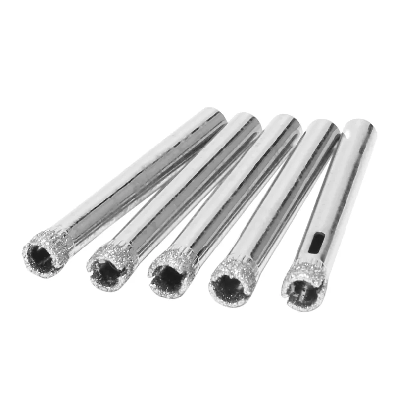 AC88-250Pcs Diamond Coated Drill Bit Set 6Mm Diamond Tipped Hole Saw For Tile, Glass, Ceramics, Porcelain, Marble