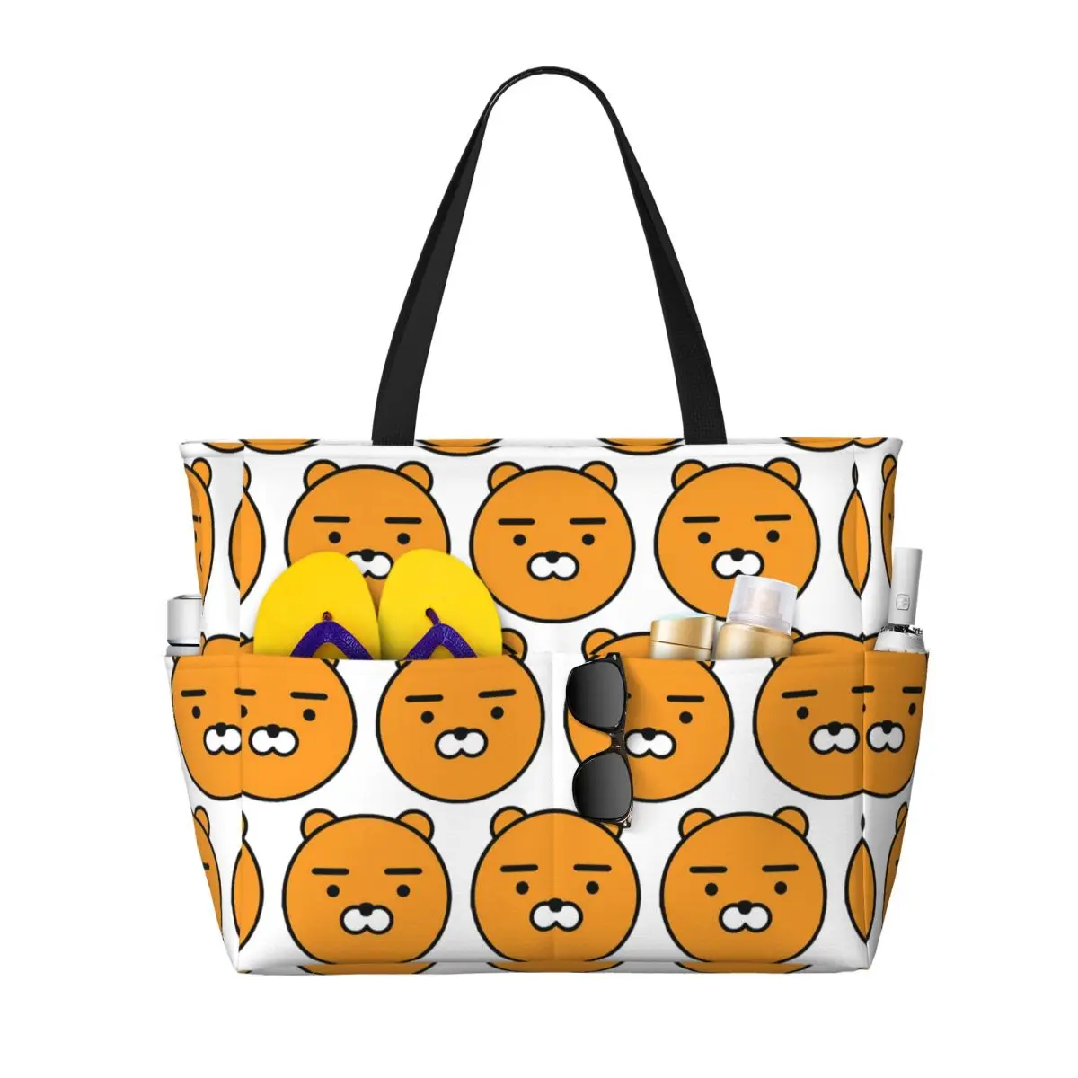 

Kakao Ryan Пляжная большая сумка Спортивный тренажерный зал Йога Duffle Большая большая сумка Женская дорожная сумка Фитнес-сумка