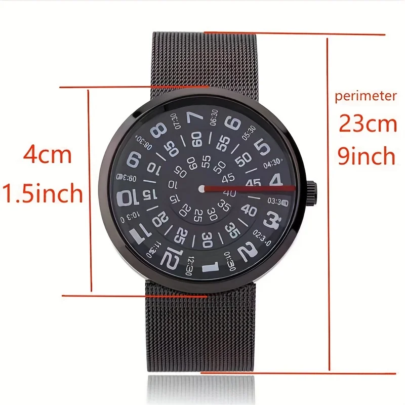 Black technology fashion trend creative simple and versatile watch for women and men, couple quartz watch