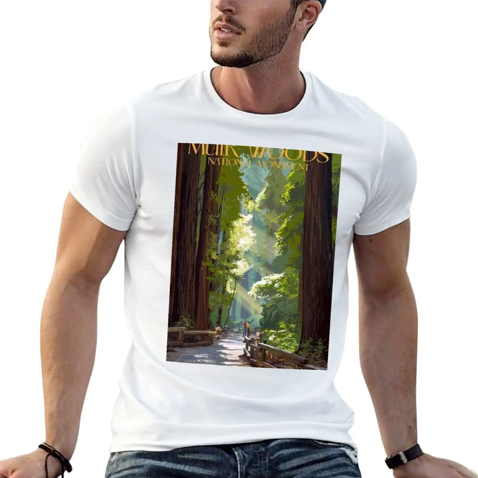 

Muir Woods National Monument T-Shirt t shirts for man graphic funny cotton tshirt 100% funny t shirts cotton T-shirt