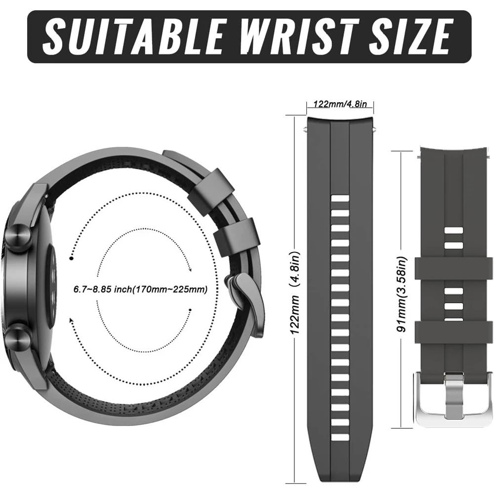 Soft Silicone Strap For Xiaomi Watch S3/S2 46mm 42mm/S1 Pro Active Bands Watch color 2 22mm Sport Bracelet Wristband Belt Correa