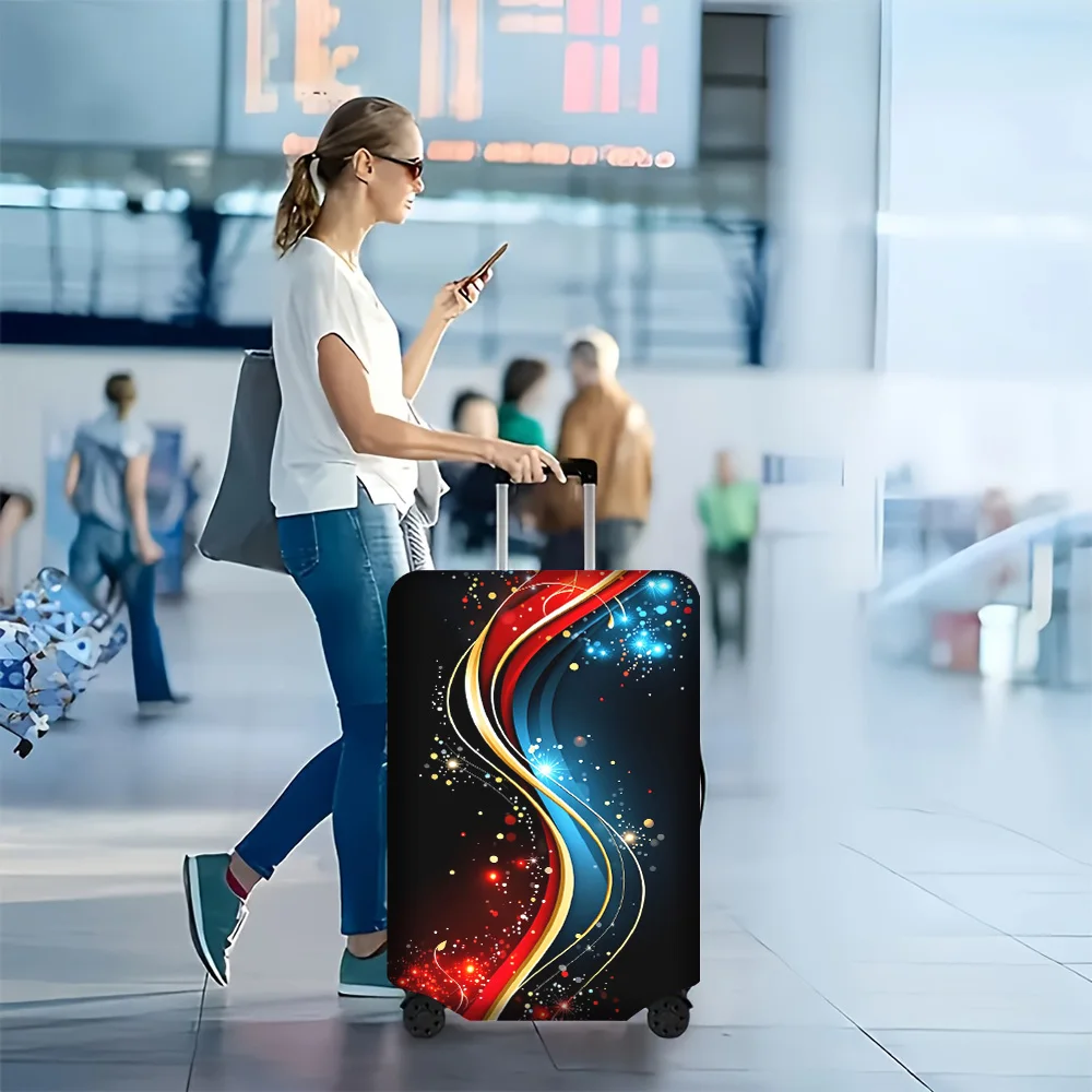 

1PC Floral Pattern luggage cover for luggage sizes 18-32 inches; dust and elastic travel accessories to effectively protect y