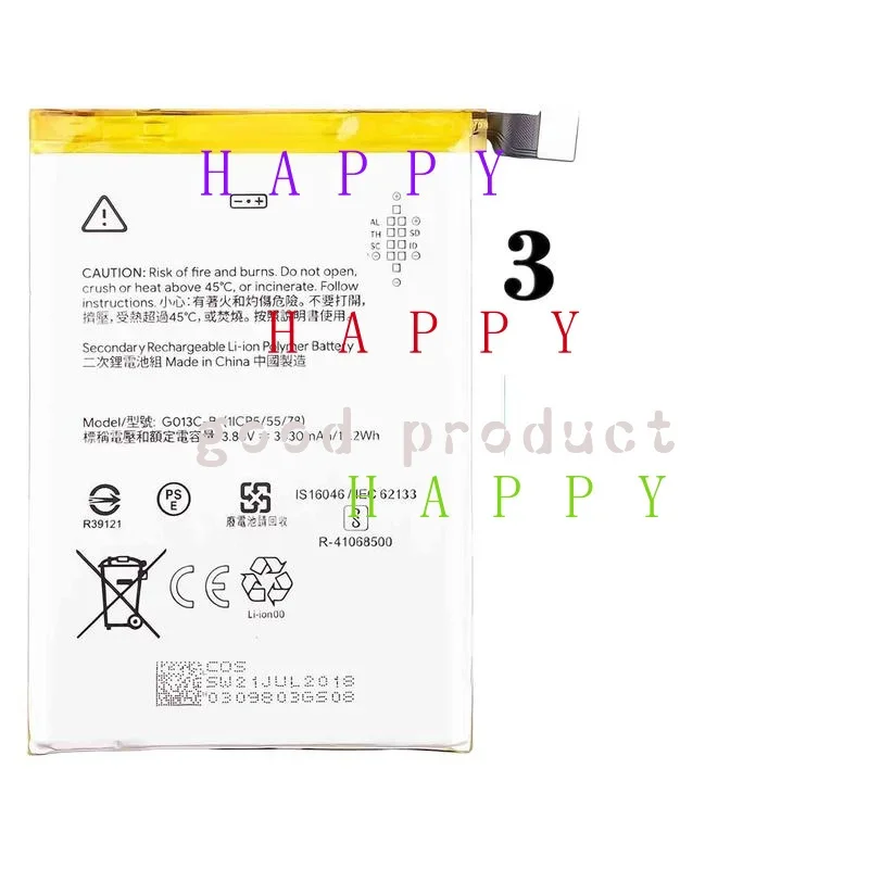 New Replacement Battery G013C-B for Google Pixel 3 XL G013C 3430mAh