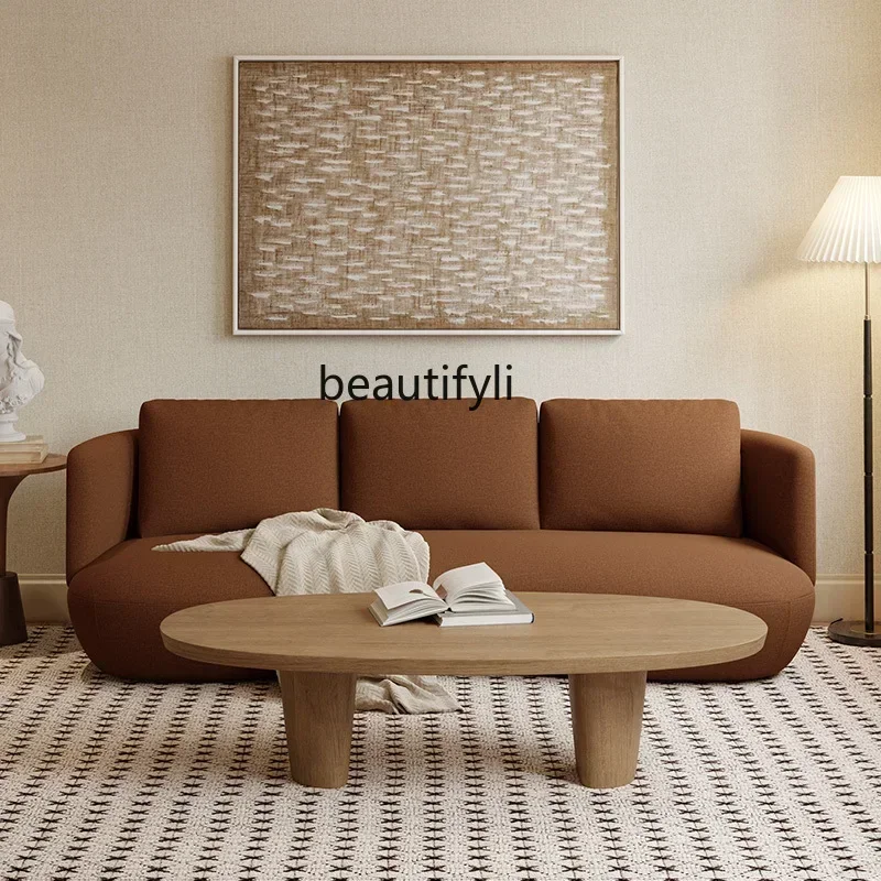 

Light French retro sofa clothing store curved sofa beauty salon cafe sofa