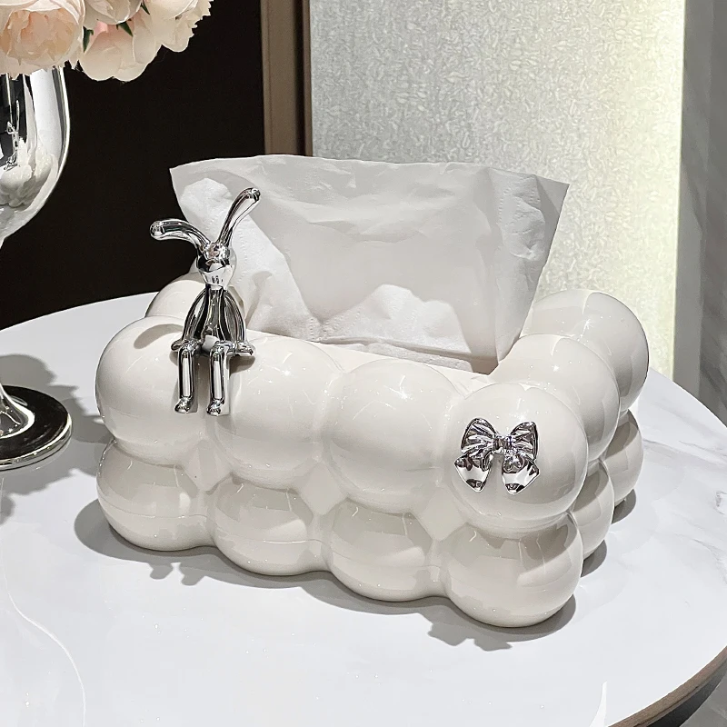 صندوق مناديل قابل للسحب من الأكريليك الشمالي للمنزل والمطبخ وطاولة الطعام وحامل مناديل شبكية فنية لتزيين المنزل الداخلي. #5