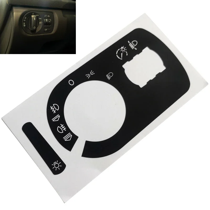 Car Headlight Fog Light Switch Cover Stickers The Lights Switch Repair Kit For Audi For A3 8P 2004-2008 Car Accessories