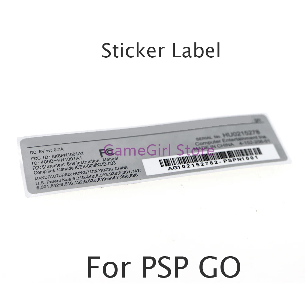 

10 шт., задняя крышка, лицевая панель, этикетка, наклейка для игровой консоли PSP GO, сменные аксессуары