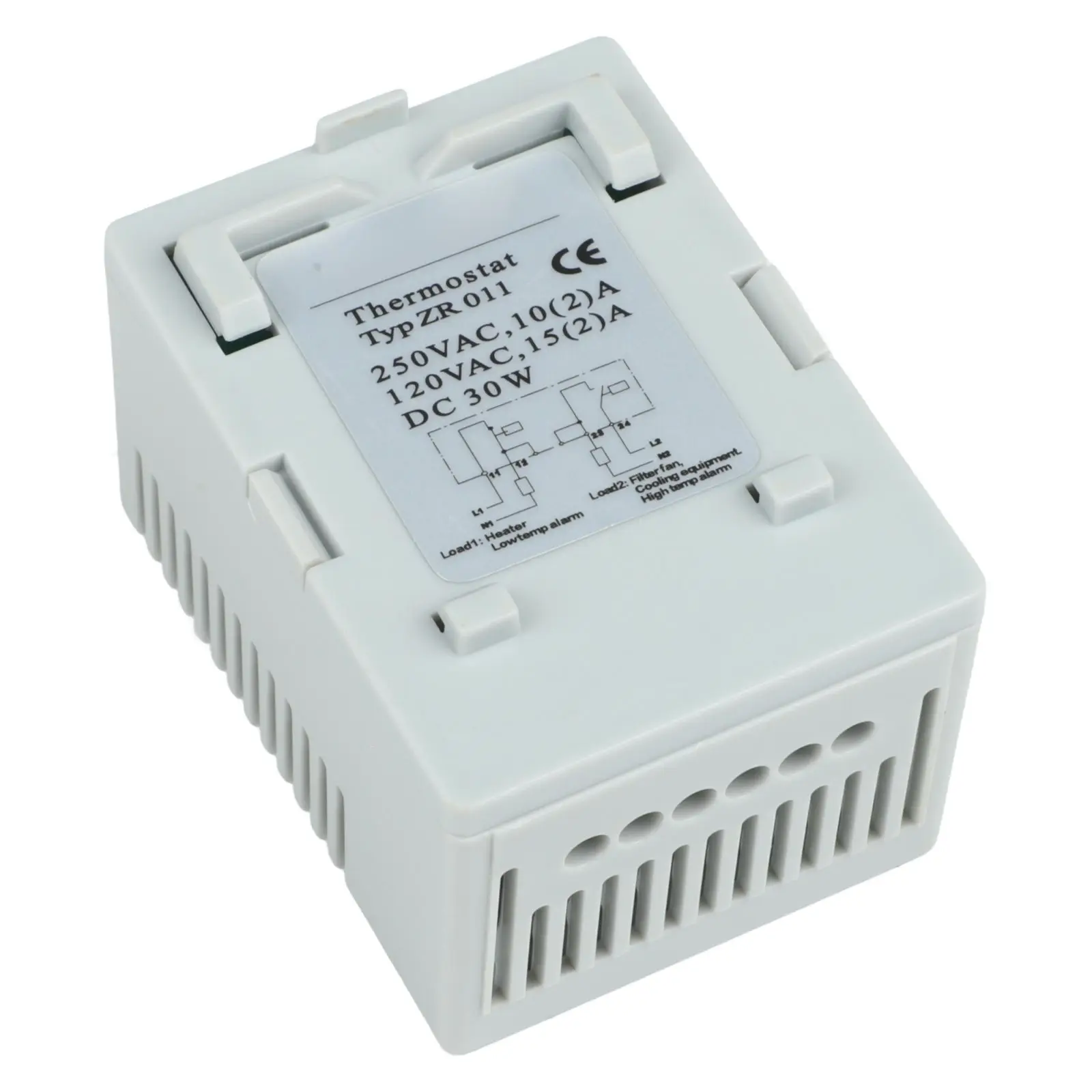 Switch Thermostat Compact Mechanical Thermostatic Bimetal Light Grey Temperature Controller New Switch Thermostat