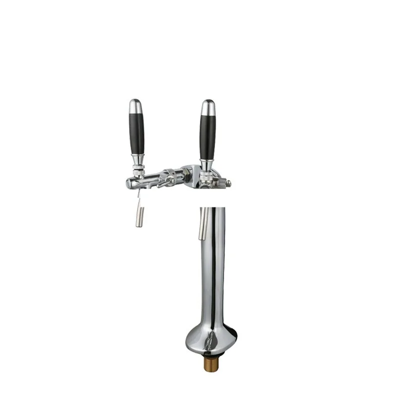 Beer Distribution Equipment Bar Restaurant High-end 304 Stainless Steel Color Double Hole Serpentine Tower
