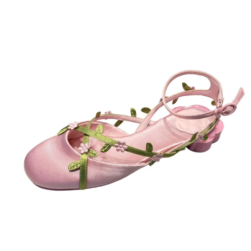 

Spring 2026 Women's Flat Sandals Floral Series Holiday Style Slip-On Shoes Comfortable Casual Fashion Footwear for Women