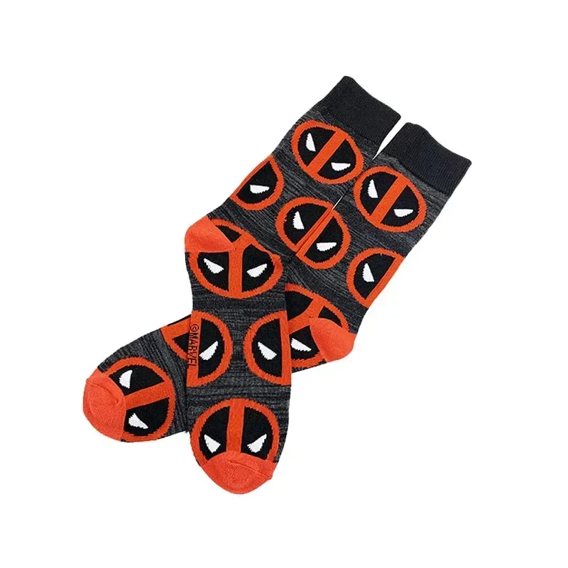 Superhero Deadpool Socks Adult Wade Winston Wilson Anime Fashion Stocking Cosplay Prop Accessories Cotton Socks Halloween Gifts