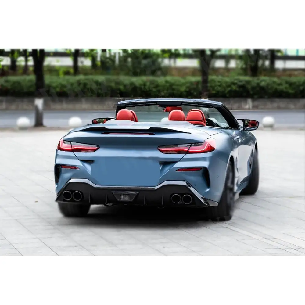 المصد الخلفي الناشر المفسد مع نصائح العادم الخمار الأنابيب لسيارات BMW 8 Series G14 G15 G16 2019-2022 أجزاء حماية الصدمات الخارجية