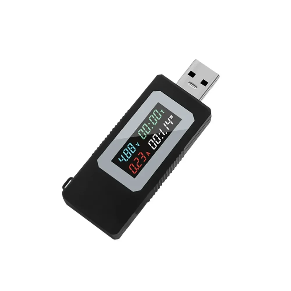USB Tester KWSV30 Voltage Current Meter Power Capacity Detector with HD Screen for Mobile Phone Charging and Battery Capacity