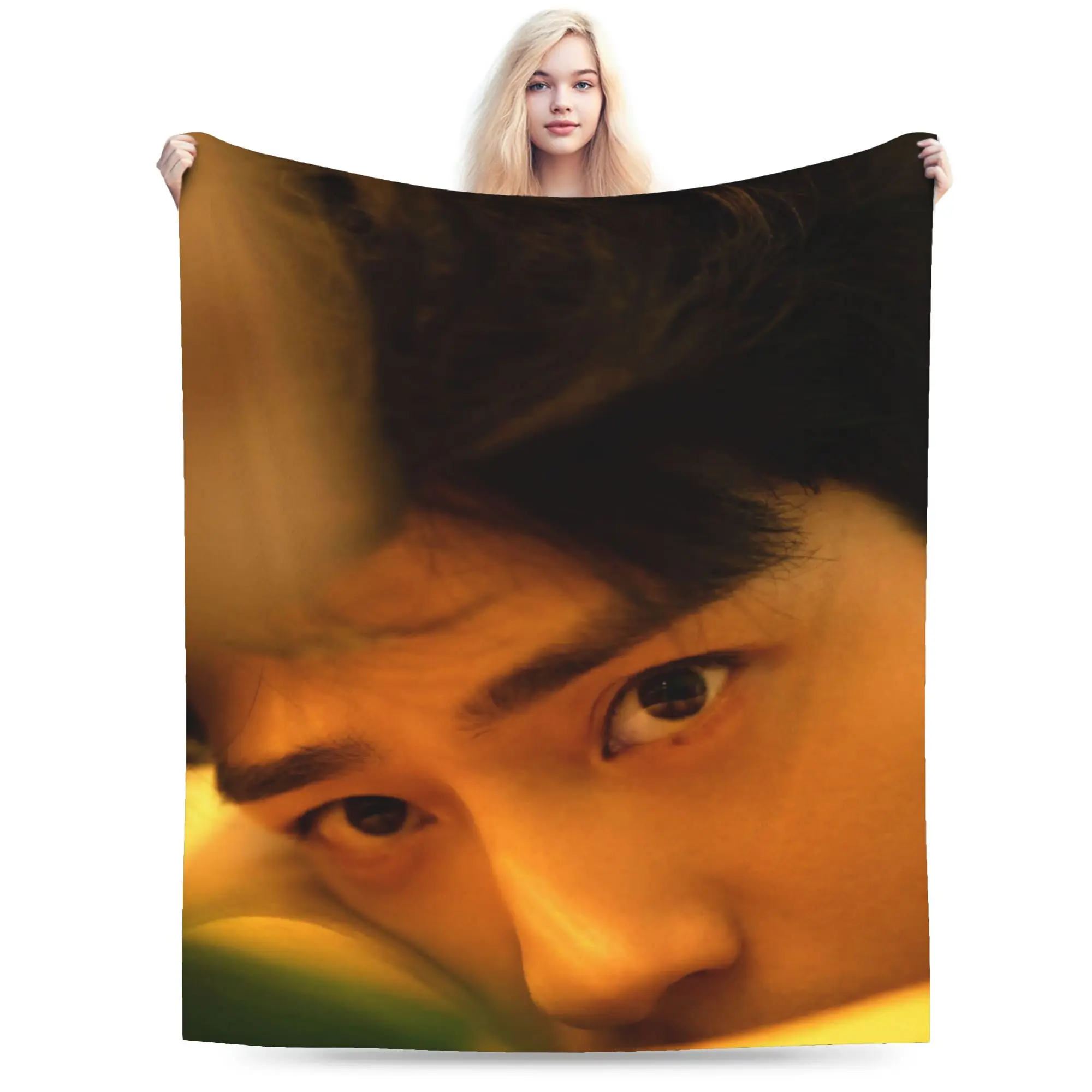 New Arrival The Early Spring jing boran Blanket Lightweight Thin Flannel  Relax Throw Blanket Machine Washable