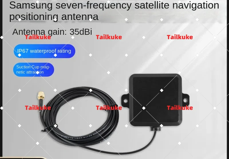 High-precision positioning vehicle antenna Samsung seven-frequency power line patrol RTK surveying and mapping