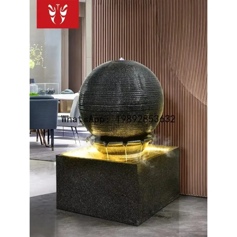 

X5 European-style round ball home furnishing, living room, flowing water ornament, simple transfer ball entrance
