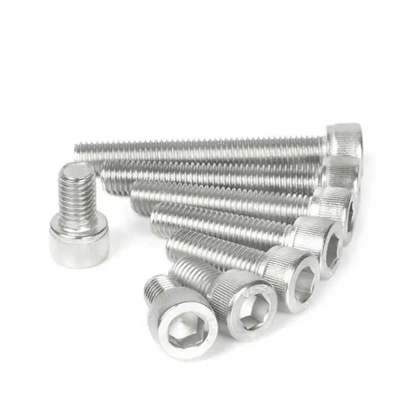 10PCS/Pack M3 M4 M5 M6 201 Stainless Steel Hex Socket Cap Head Screws Hardware Fastener Socket Cap Screws Hex Head Allen Bolts