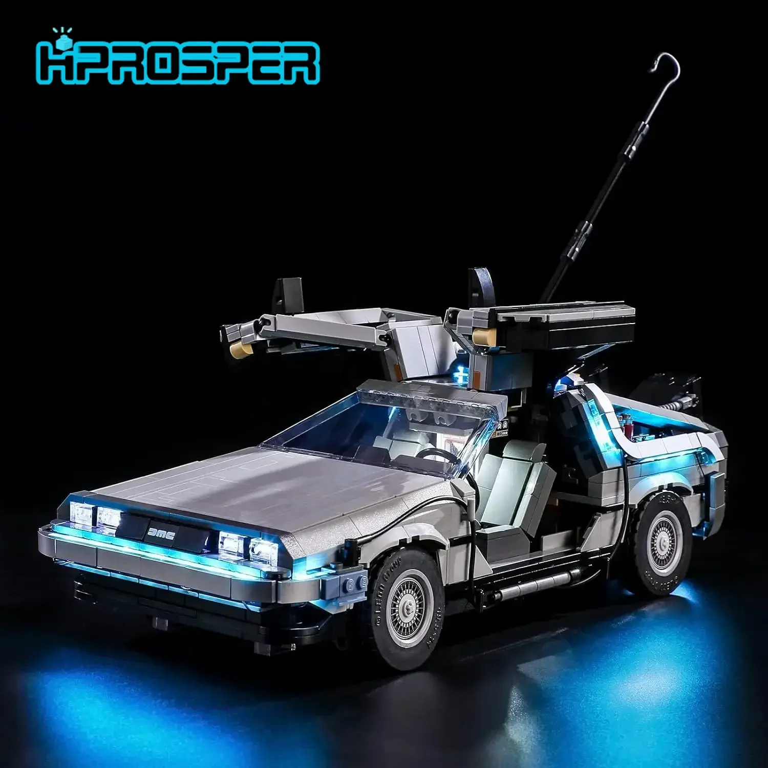 

HPROSPER 5V LED Lighting (No Model) For LEGO 10300 Creator Expert Back to The Future Time Machine Light Up your Building Blocks