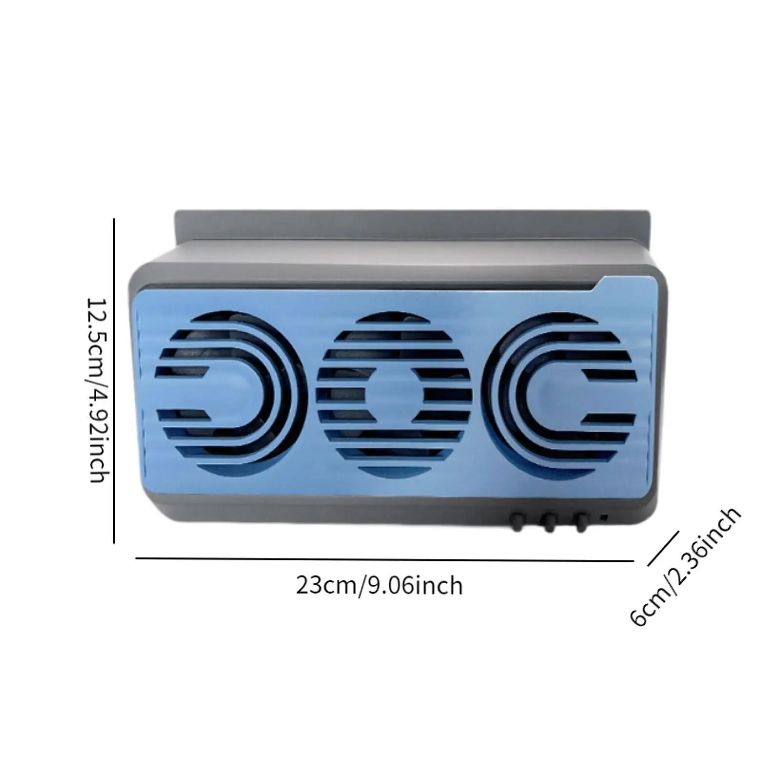 Ventilatore per finestrino dell'auto ad energia solare con tre prese d'aria per camion automobilistici SUV