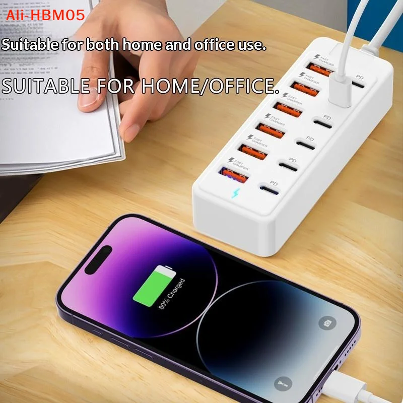 (HB05)12 in 1 멀티 포트 USB 충전 스테이 - Power Strip Desk 리뷰 및 가격