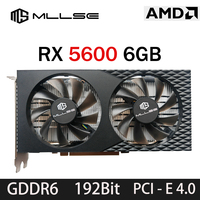 MLLSE New AMD Radeon RX5600 6GB Graphic Card GDDR6 6+8Pin Gaming Computer GPU RX5600 6GB Game Desktop Computer Graphics Card